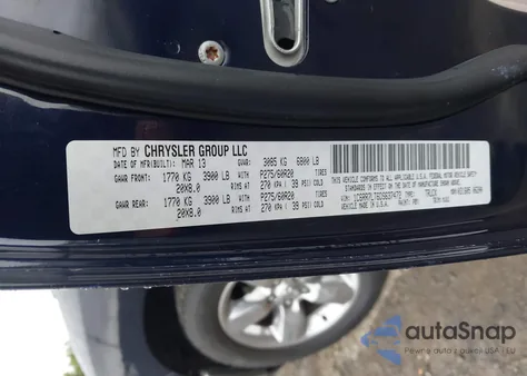 2013 Ram 1500 Big Horn из США, поврежденный, VIN 1C6RR7LT6DS637472